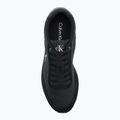 Buty męskie Calvin Klein YM0YM01361 Retro Runner Essential MIX MAT triple black 5
