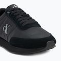 Buty męskie Calvin Klein YM0YM01361 Retro Runner Essential MIX MAT triple black 7