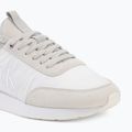 Buty męskie Calvin Klein YM0YM01414 Retro Runner Sock Laceup Mix mat bright white/light grey 7