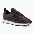Buty damskie Calvin Klein HW0HW03118 Retro Runner Sock PANL Leather Neo bordeaux