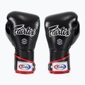 Rękawice bokserskie Fairtex Stylish Angular Sparring - Locked Thumb black/white/red 2