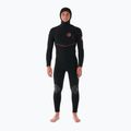 Pianka do pływania męska Rip Curl Flashbomb Fusion 5/4mm Hooded Zip Free black
