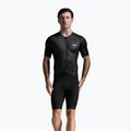 Kombinezon triathlonowy męski 2XU Aero Hex Sleeved black/white 2