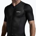 Kombinezon triathlonowy męski 2XU Aero Hex Sleeved black/white 6