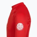Koszulka do pływania dziecięca Rip Curl Waves Upf lava red 5