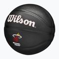 Piłka do koszykówki dziecięca Wilson NBA Team Tribute Mini Miami Heat black rozmiar 3 3