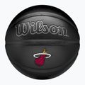 Piłka do koszykówki Wilson NBA Team Premiere Miami Heat black rozmiar 7