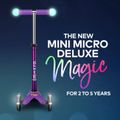 Hulajnoga trójkołowa dziecięca Micro Mini Deluxe Magic LED aqua 5