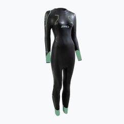 Pianka triathlonowa damska ZONE3 Vision black/eucalyptus green