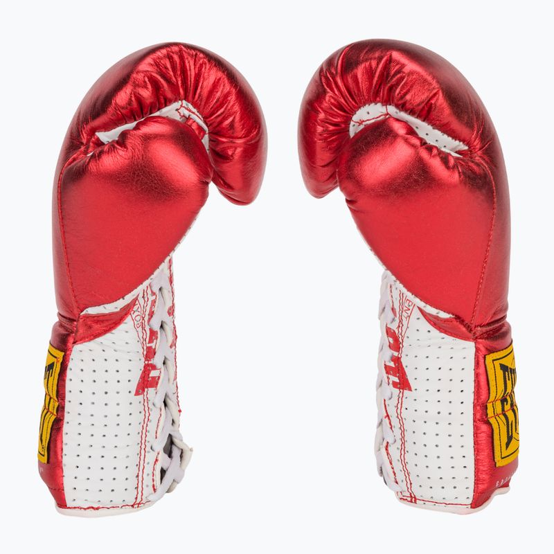 Rękawice bokserskie Everlast Fight Leather red 4