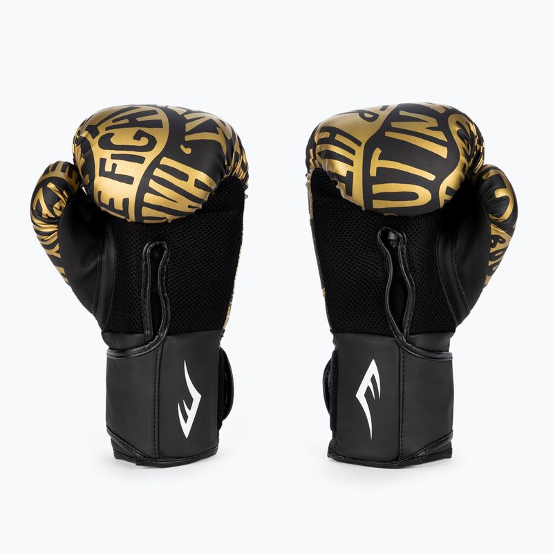 Rękawice bokserskie Everlast Spark czarno-złote EV2150 BLK/GLD 3