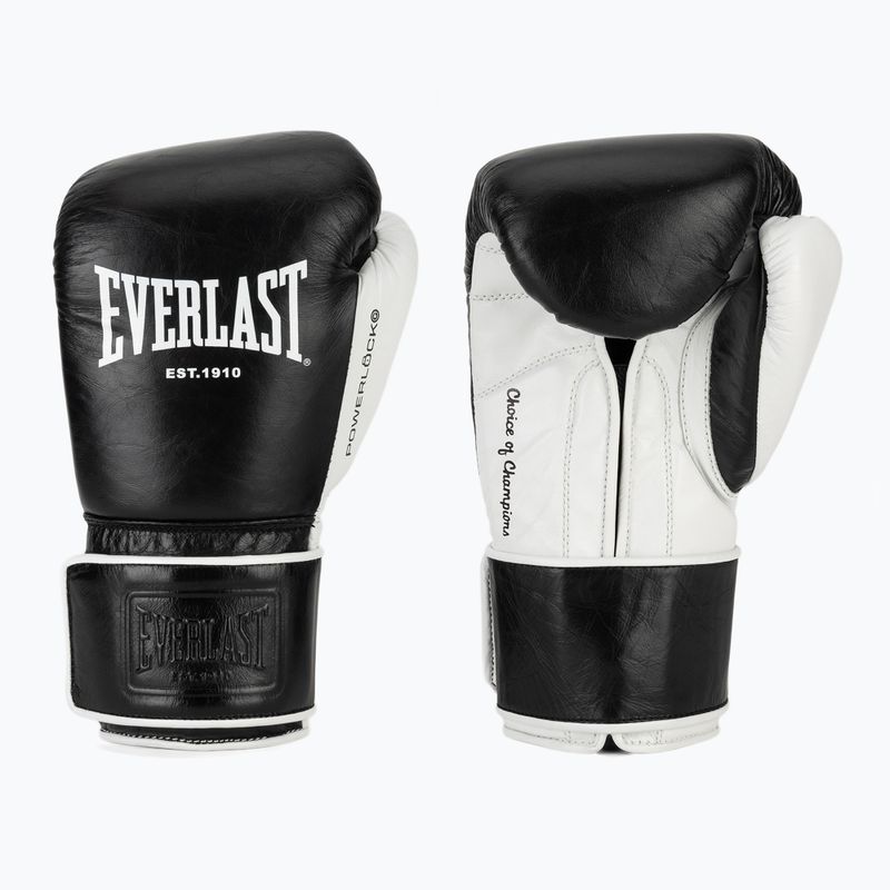 Rękawice bokserskie Everlast Powerlock Pro OG H&L black/white