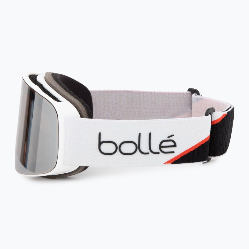 Gogle narciarskie Bollé Nevada race white matte/black chrome 4