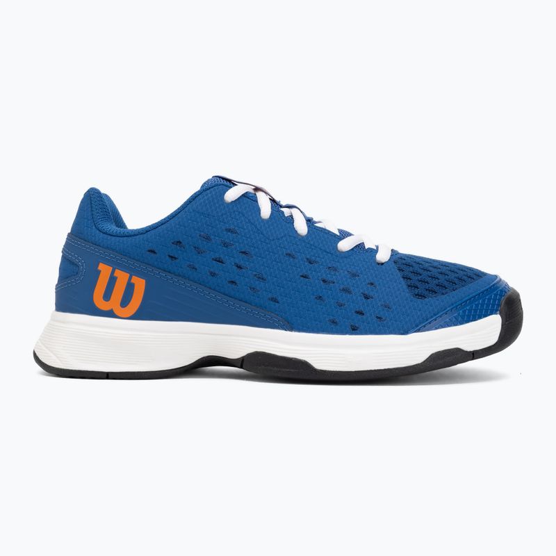 Buty do tenisa dzecięce Wilson Rush Pro Ace L Jr déjà vu blue/orange tiger/white 2