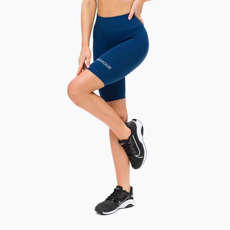Spodenki treningowe damskie Gym Glamour Push Up classic blue 3