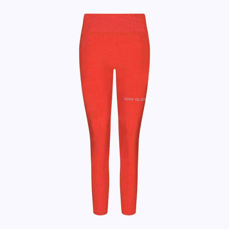 Legginsy treningowe damskie Gym Glamour Push Up coral 6