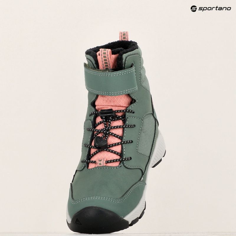 Śniegowce dziecięce KEEN Skua Winter WP dark forest/rose elegance 9