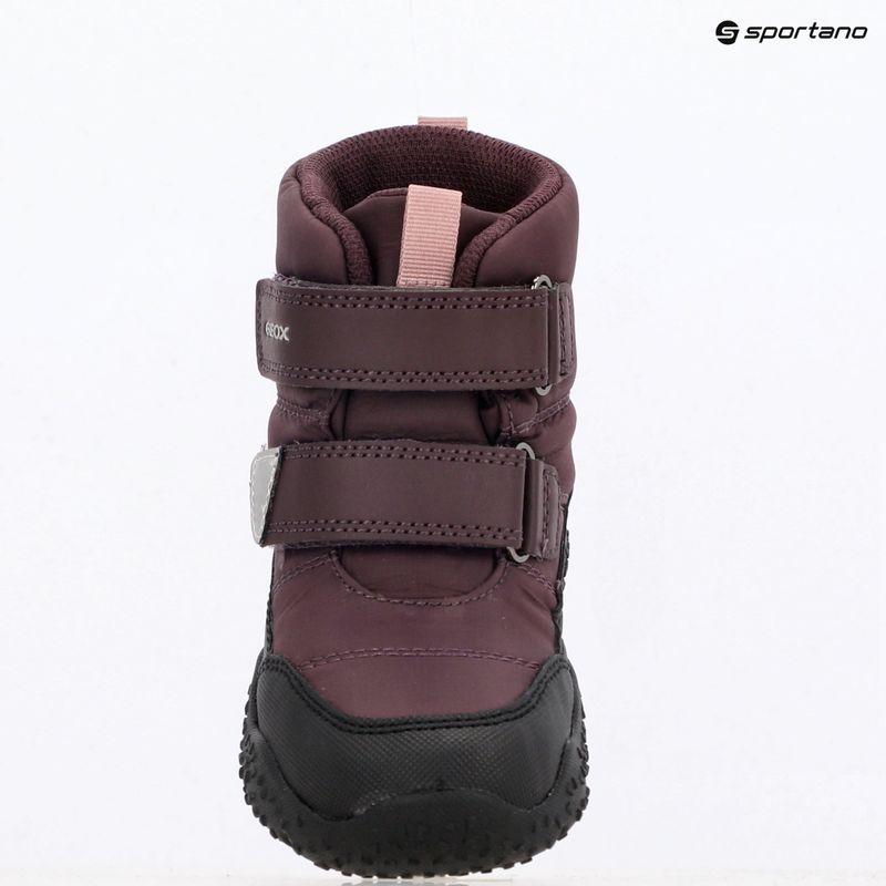 Śniegowce dziecięce Geox Baltic ABX dark burgundy/black 9