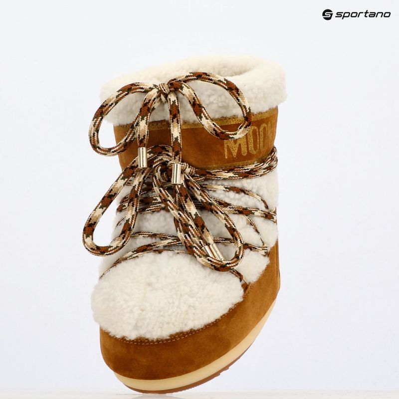 Śniegowce damskie Moon Boot Icon Low Shearling whisky/off white 9