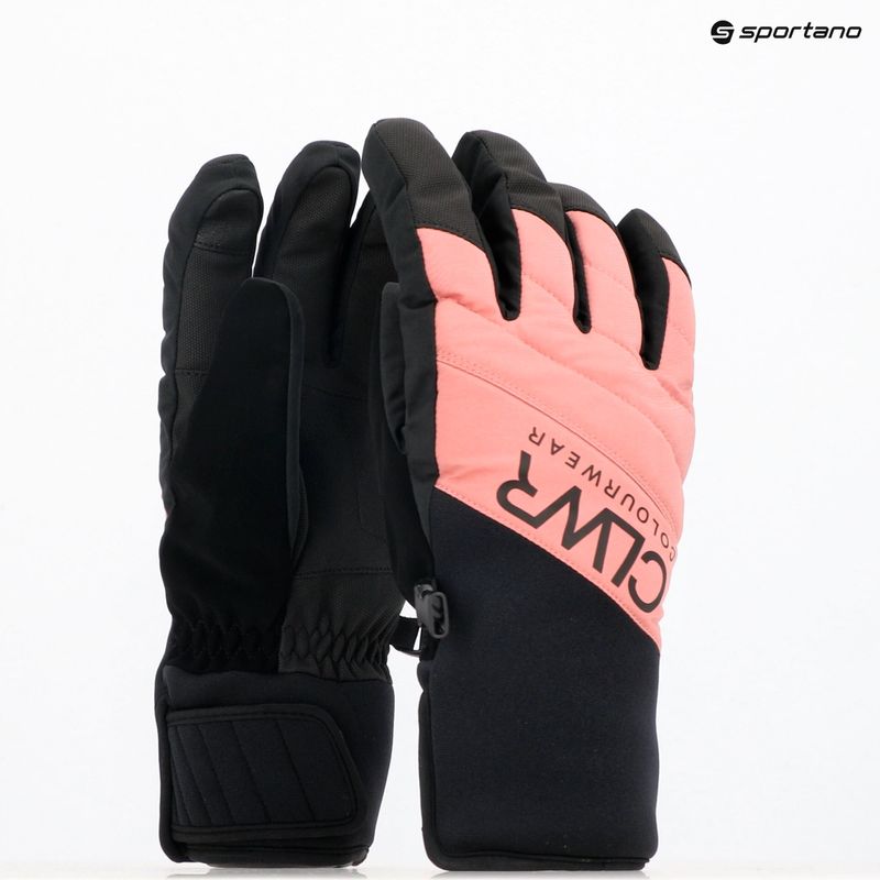 Rękawice snowboardowe Colourwear Powder Glove dk rose 8