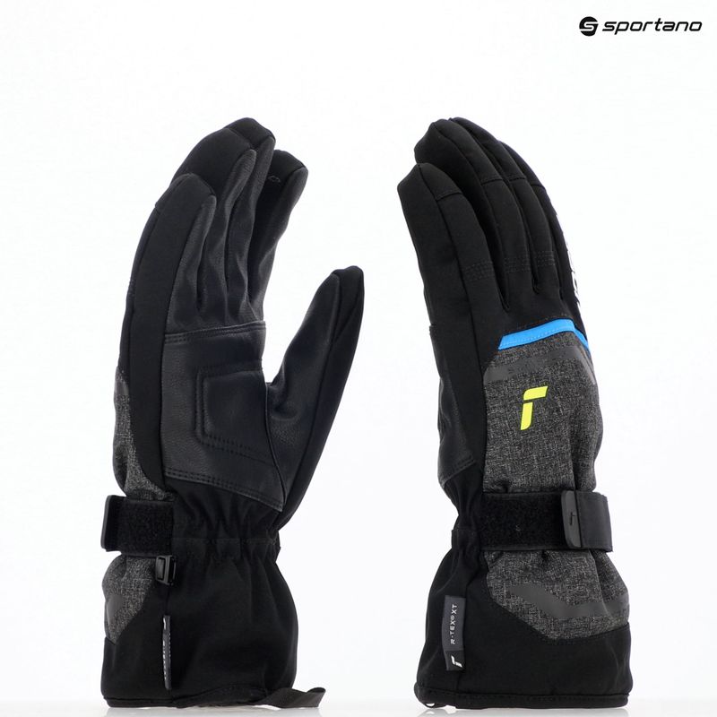 Rękawice narciarskie Reusch Outset R-Tex XT black melange/safety yellow/brilliant blue 8