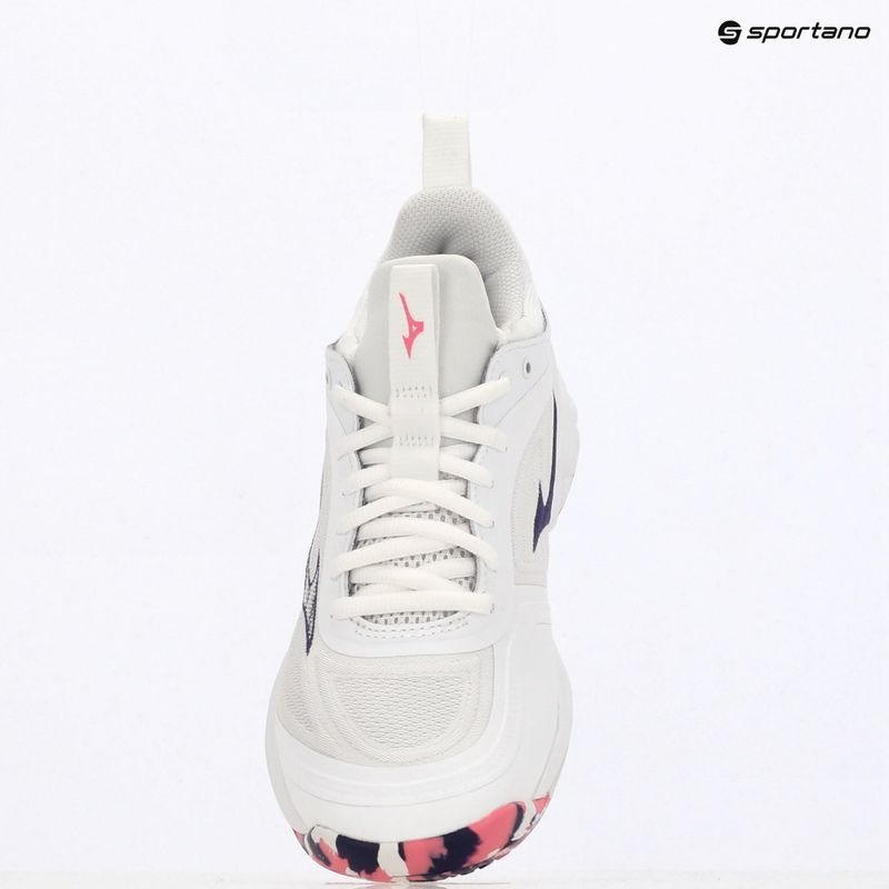 Buty do siatkówki damskie Mizuno Wave Luminous 3 white/violet indigo/camellia rose 9