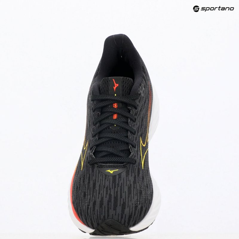 Buty do biegania damskie Mizuno Wave Rider 28 black/evening primrose/poppy red 9