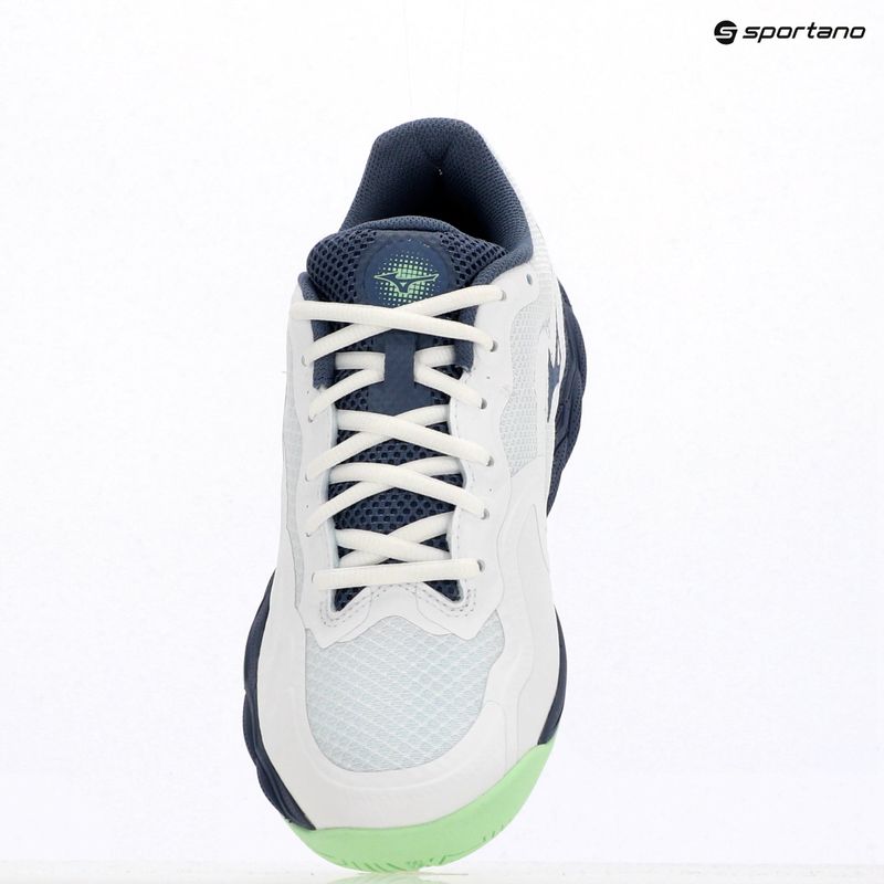 Buty do tenisa męskie Mizuno Wave Enforce Court AC white/ vintage indigo/ neo mint 9