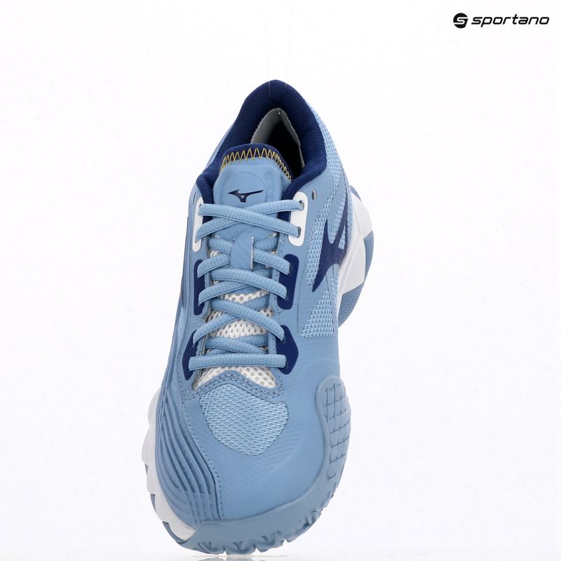 Buty do tenisa damskie Mizuno Wave Enforce Tour 2 CC bel air blue/ white/ bellwether blue 9