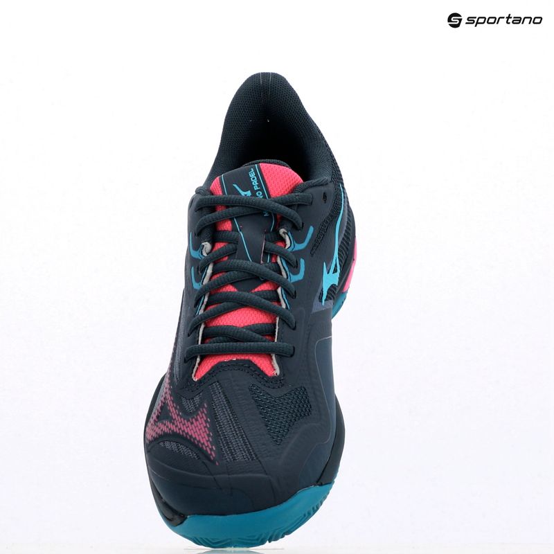 Buty do padla damskie Mizuno Wave Exceed Light 2 Padel midnight navy/ fuchsia purple/ enamel blue 9