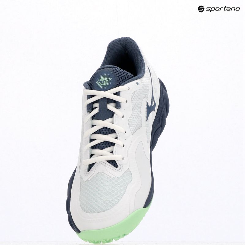 Buty do tenisa męskie Mizuno Wave Enforce Court CC white/ vintage indigo/ neo mint 9