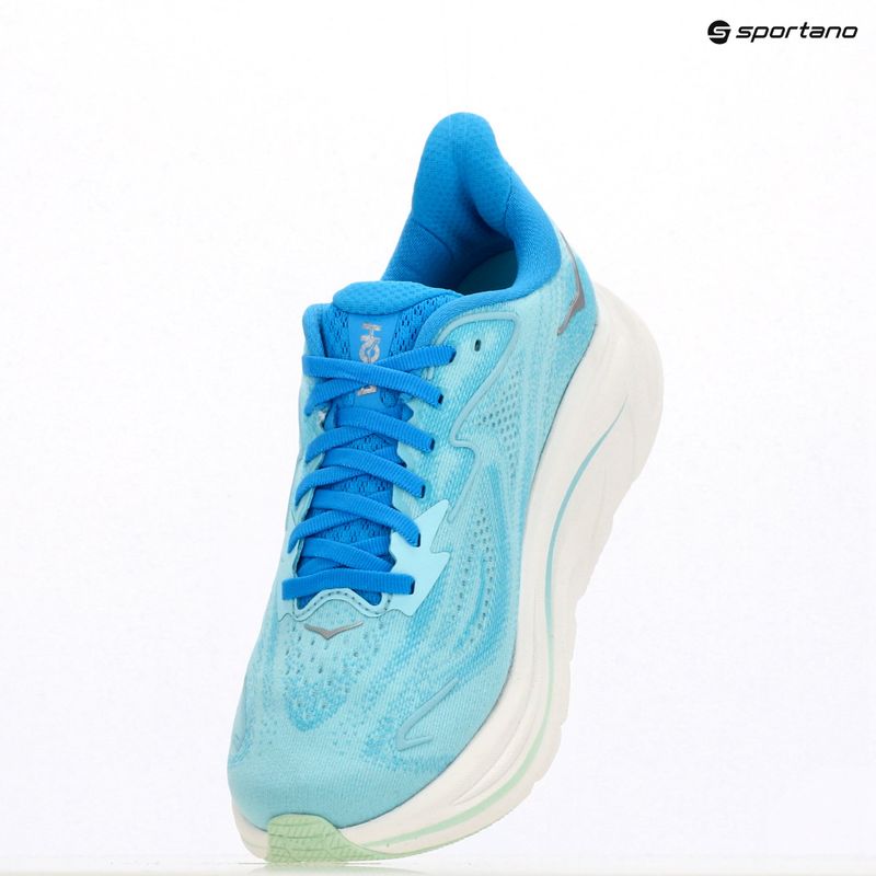 Buty do biegania damskie HOKA Clifton 10 Wide skyward blue/cielo blue 9