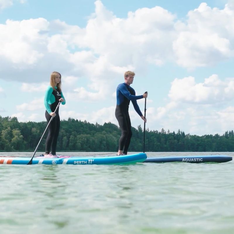 Zestaw deska SUP pompowana AQUASTIC Perth Pro 11'2" allround niebieski 27