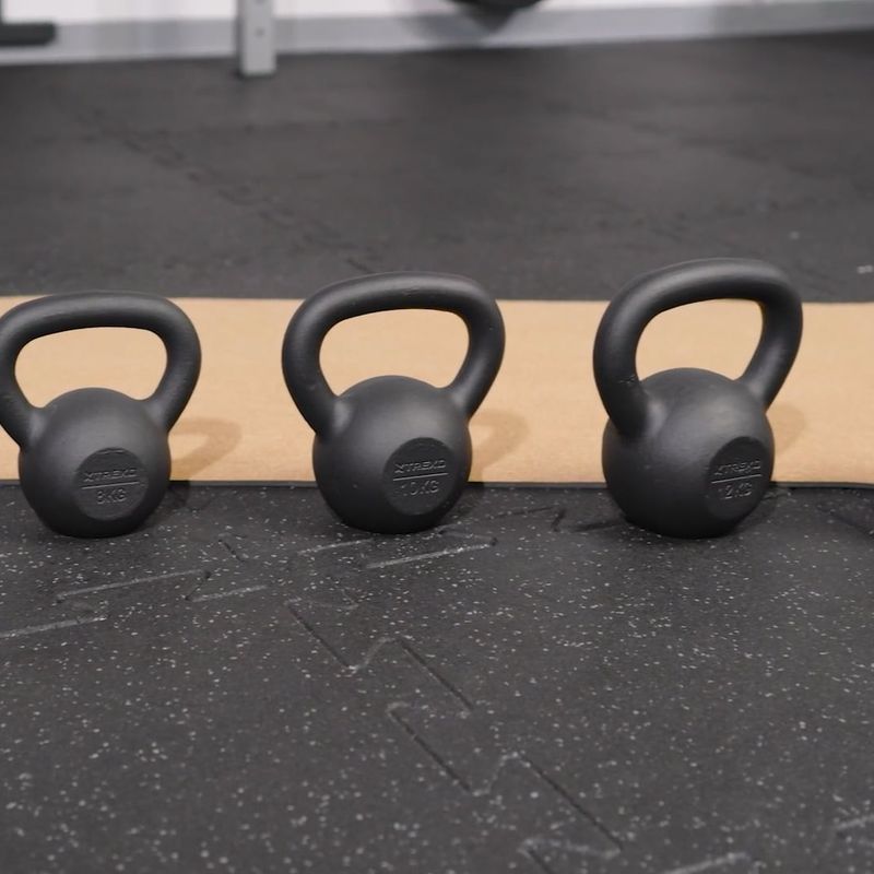 Kettlebell Żeliwny XTREXO 4 kg czarny 10