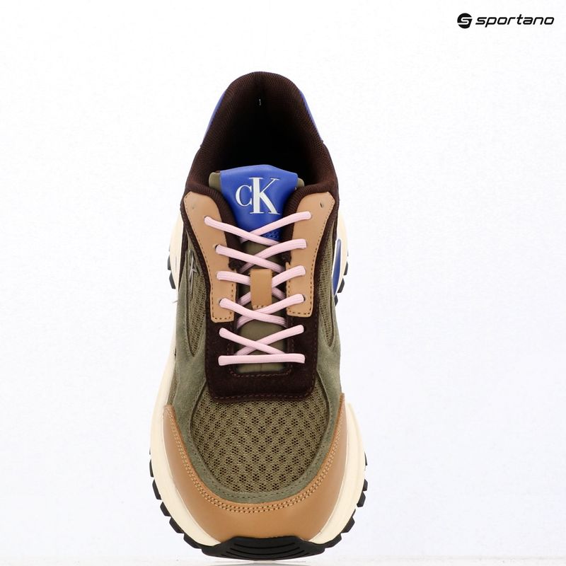 Buty męskie Calvin Klein YM0YM01379 Hike Runner Mesh MIX cumin/burnt out/khaki/purple blue 9