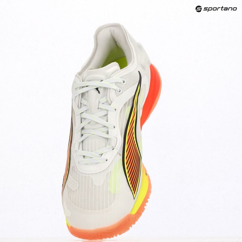 Buty do piłki ręcznej PUMA Accelerate Nitro SQD 4 Game On puma white/glowing red/ultra blue 16
