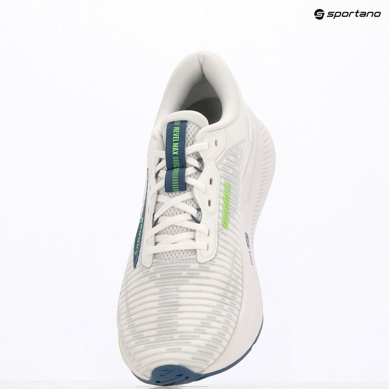 Buty do biegania męskie Brooks Revel Max white/moonlight/green gecko 10
