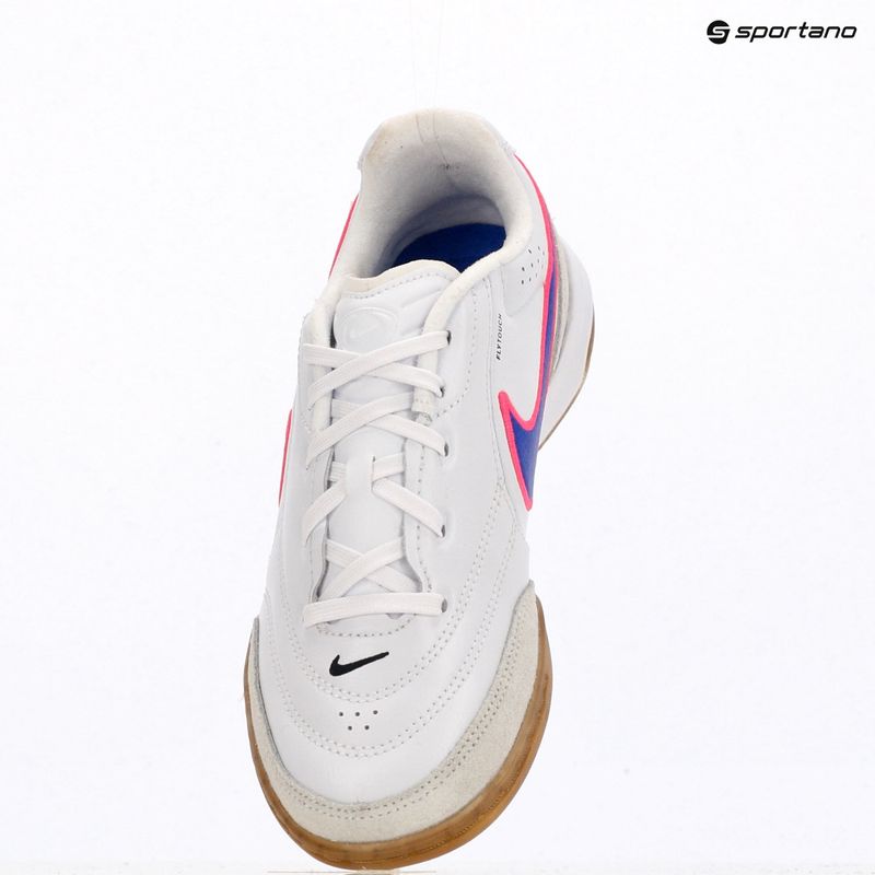 Buty piłkarskie dziecięce Nike Tiempo Streetgato Jr white/pink blast/racer blue 11