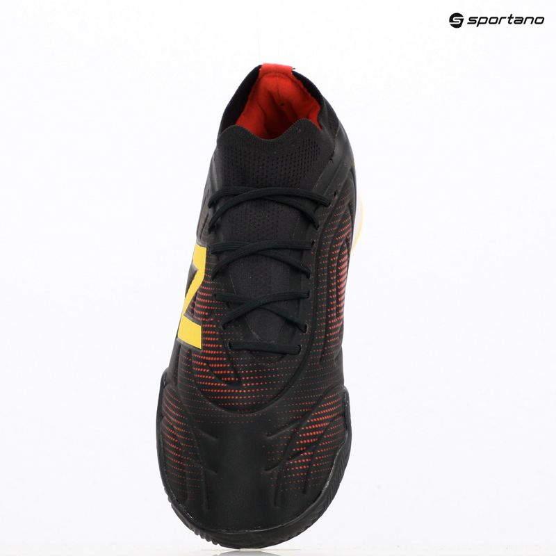 Buty piłkarskie New Balance Tekela Team Low V5 IN black 100/punch yellow/fire cracker 9