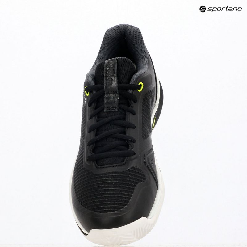 Buty do tenisa męskie Wilson Rush Lite 5 Clay black/white/safety yellow 9