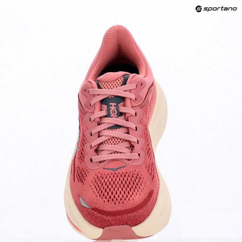 Buty do biegania damskie HOKA Bondi 9 Wide lingonberry/cranberry 9