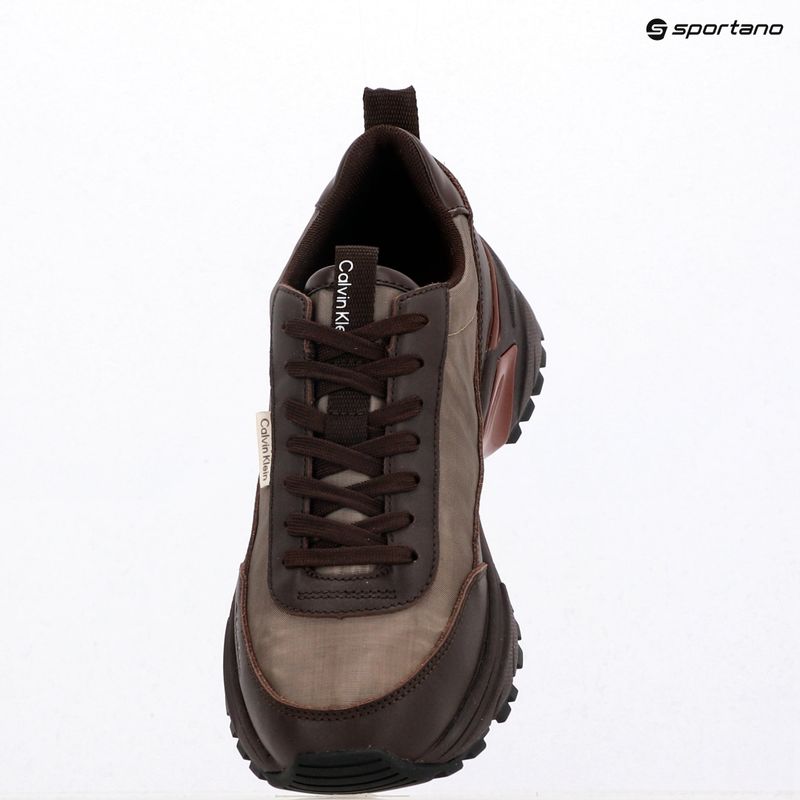 Buty damskie Calvin Klein HW0HW02999 Hike Runner Organza Met Leather bordeaux/rhubarb 9