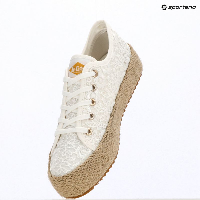 Espadryle damskie Lee Cooper LCW-26-31-4326LA white 9