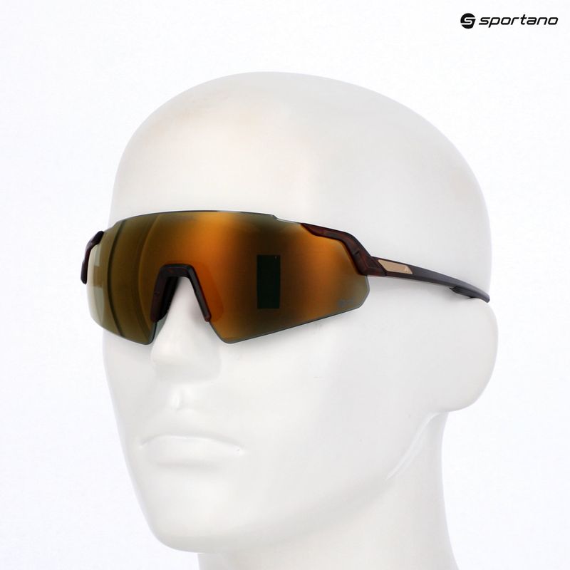 Okulary przeciwsłoneczne Alpina Turbo Air Q-Lite red transculent matt/gold mirror/pink 7