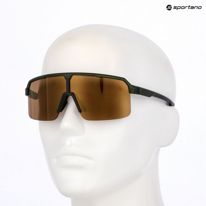 Okulary przeciwsłoneczne UVEX Ramp olive matt/mirror gold 7