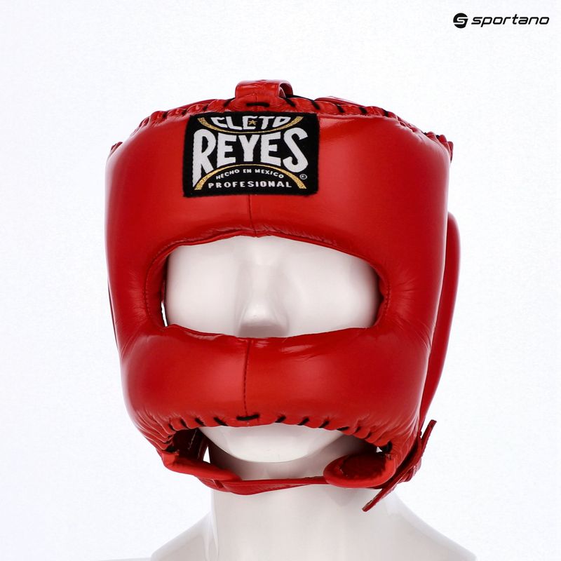 Kask bokserski Cleto Reyes With Pointed Face Nylon Bar red 8