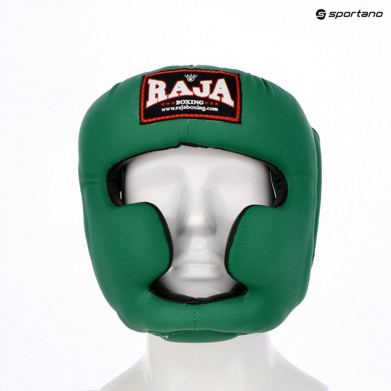 Kask bokserski RAJA BOXING Semi Leather green 5