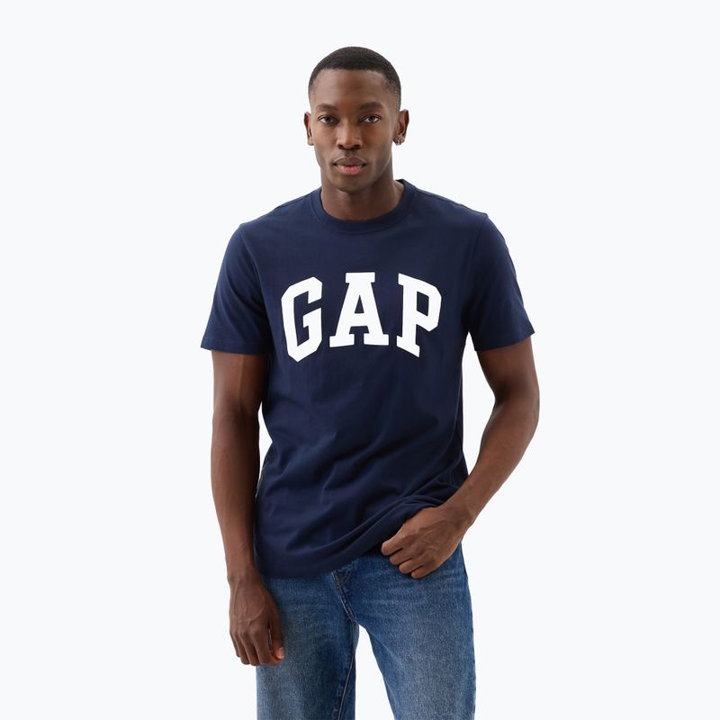 Koszulka męska GAP Soft Basic Logo blue navy