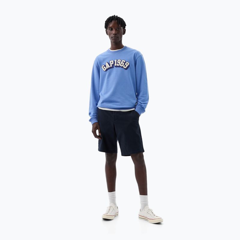 Bluza męska GAP Logo 1969 Crewneck cabana blue 2
