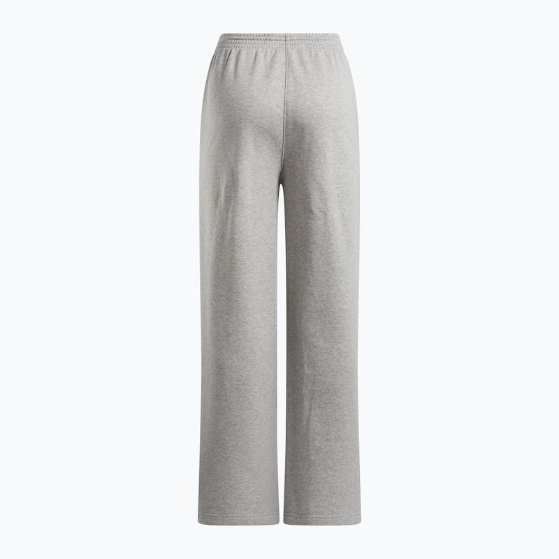 Spodnie damskie Reebok Identity Small Logo Fleece WIde Leg medium grey heather 5
